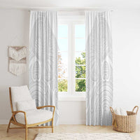 Samoan Traditional Art Tattoos Window Curtain Tatau Roman Reigns White Color - Polynesian Pride