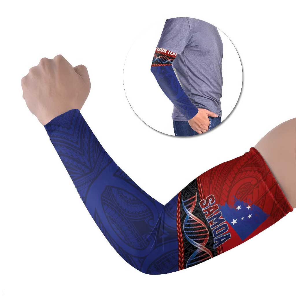 Personalised Samoan DNA-Proud of Samoa Arm Sleeves Polynesian Patterns - Polynesian Pride