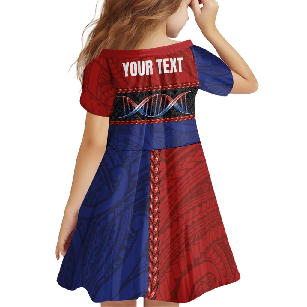 Personalised Samoan DNA-Proud of Samoa Family Matching Off The Shoulder Long Sleeve Dress and Hawaiian Shirt Polynesian Patterns LT03 - Polynesian Pride