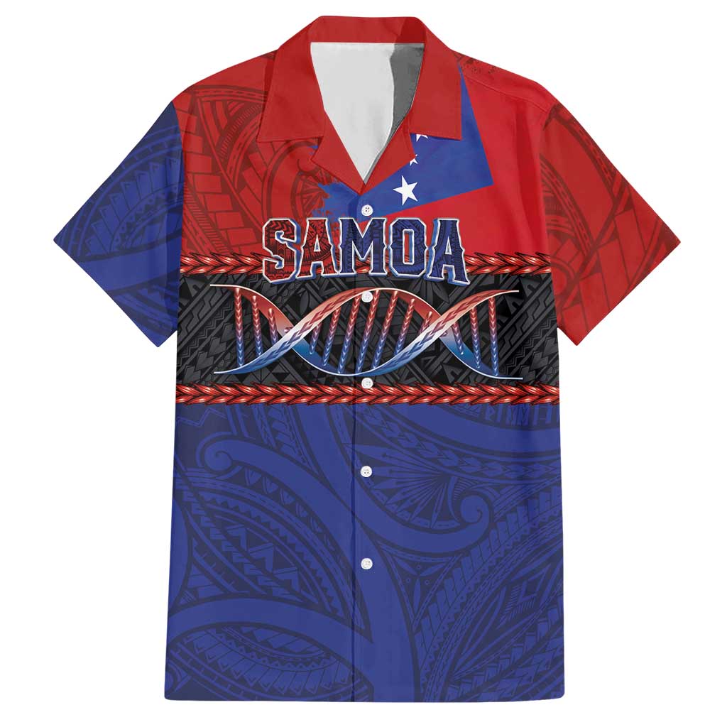 Personalised Samoan DNA-Proud of Samoa Hawaiian Shirt Polynesian Patterns - Polynesian Pride