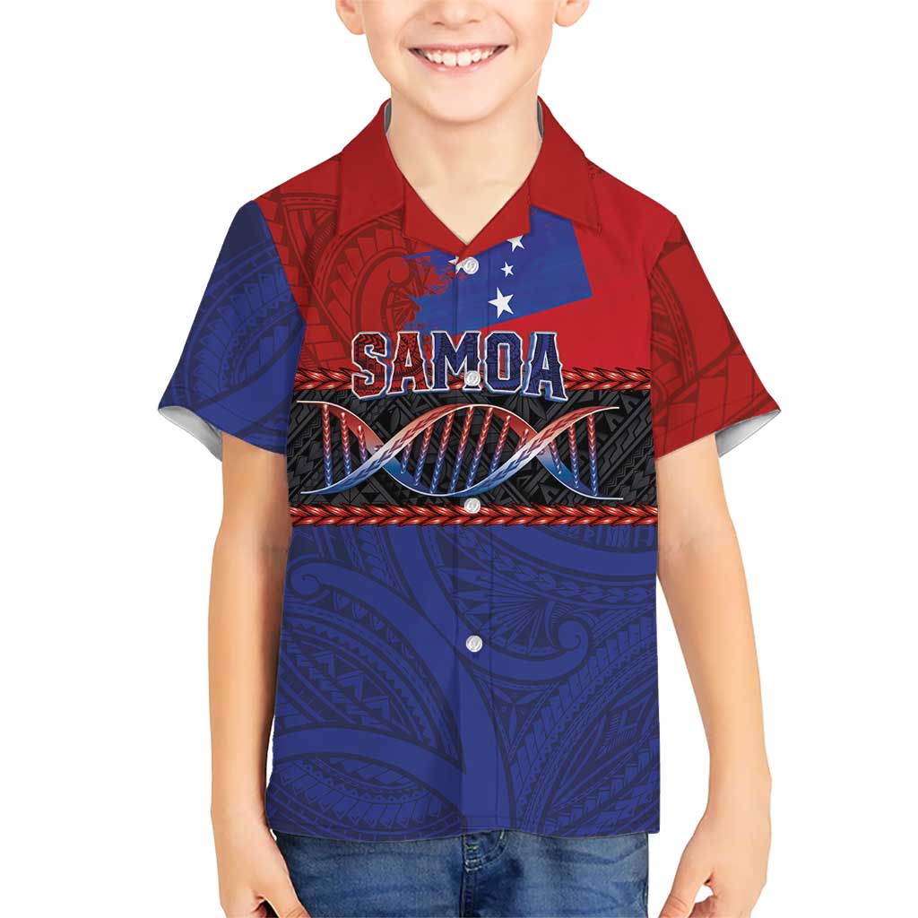 Personalised Samoan DNA-Proud of Samoa Hawaiian Shirt Polynesian Patterns - Polynesian Pride
