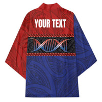Personalised Samoan DNA-Proud of Samoa Kimono Polynesian Patterns LT03 - Polynesian Pride