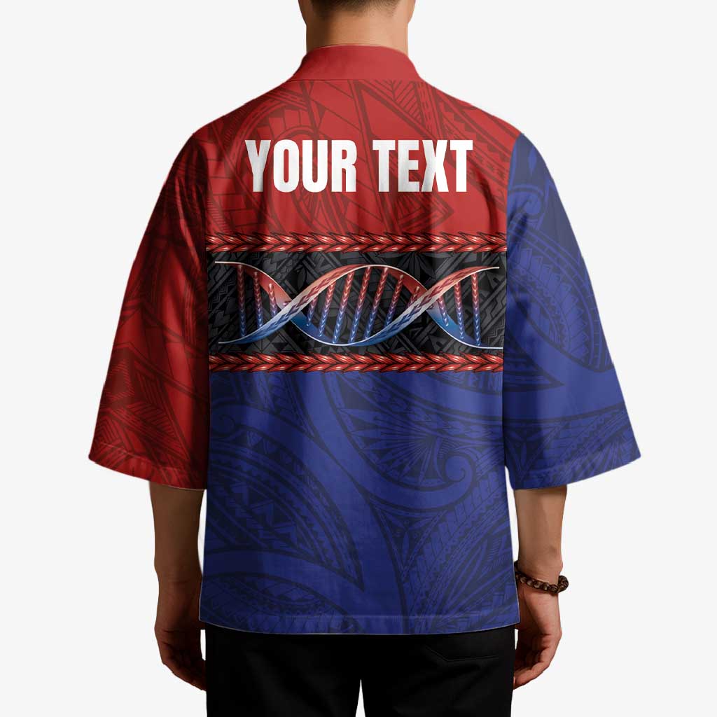 Personalised Samoan DNA-Proud of Samoa Kimono Polynesian Patterns LT03 - Polynesian Pride