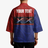 Personalised Samoan DNA-Proud of Samoa Kimono Polynesian Patterns LT03 - Polynesian Pride