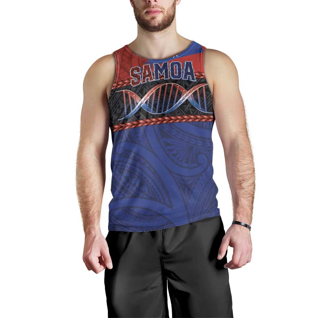 Personalised Samoan DNA-Proud of Samoa Men Tank Top Polynesian Patterns - Polynesian Pride