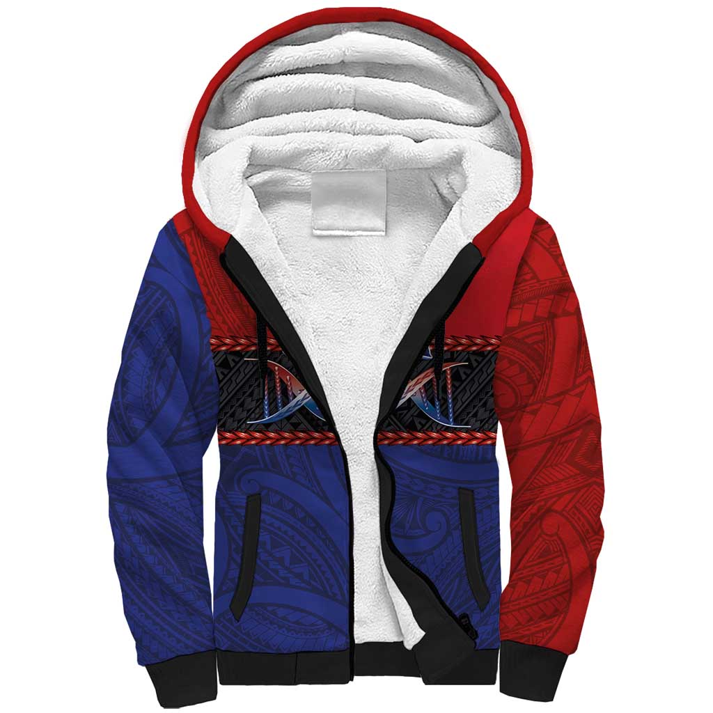 Personalised Samoan DNA-Proud of Samoa Sherpa Hoodie Polynesian Patterns LT03 Unisex Multicolor - Polynesian Pride