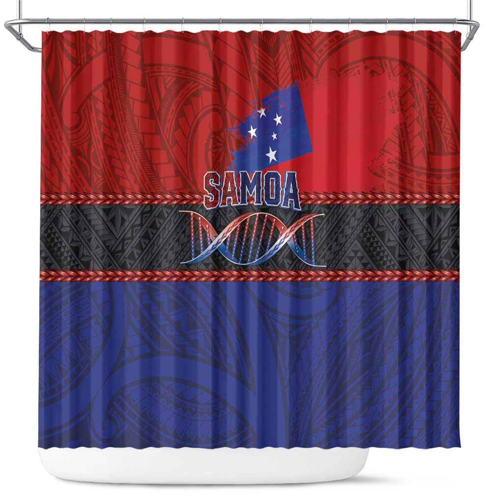 Samoan DNA-Proud of Samoa Shower Curtain Polynesian Patterns LT03 Multicolor - Polynesian Pride