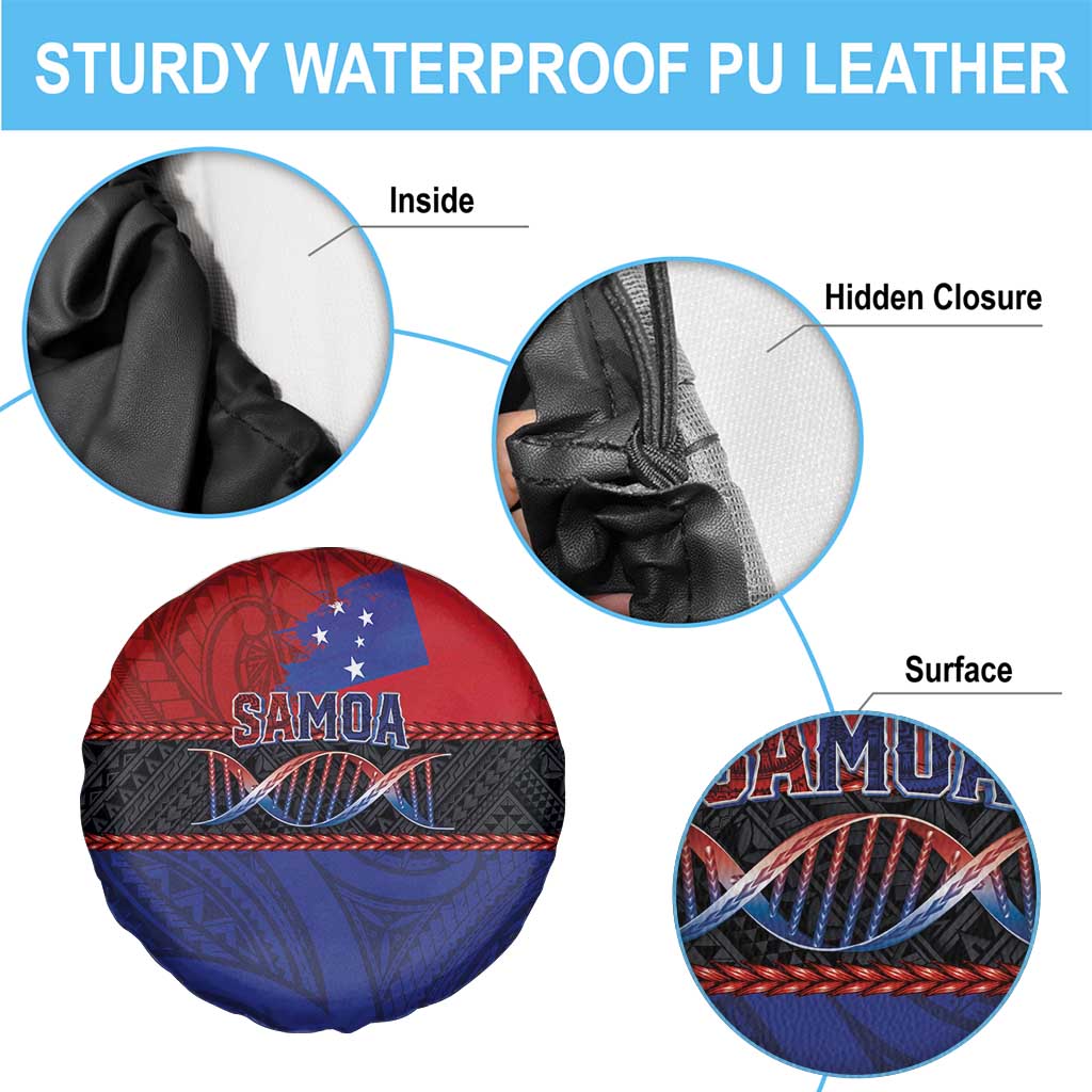 Samoan DNA-Proud of Samoa Spare Tire Cover Polynesian Patterns - Polynesian Pride