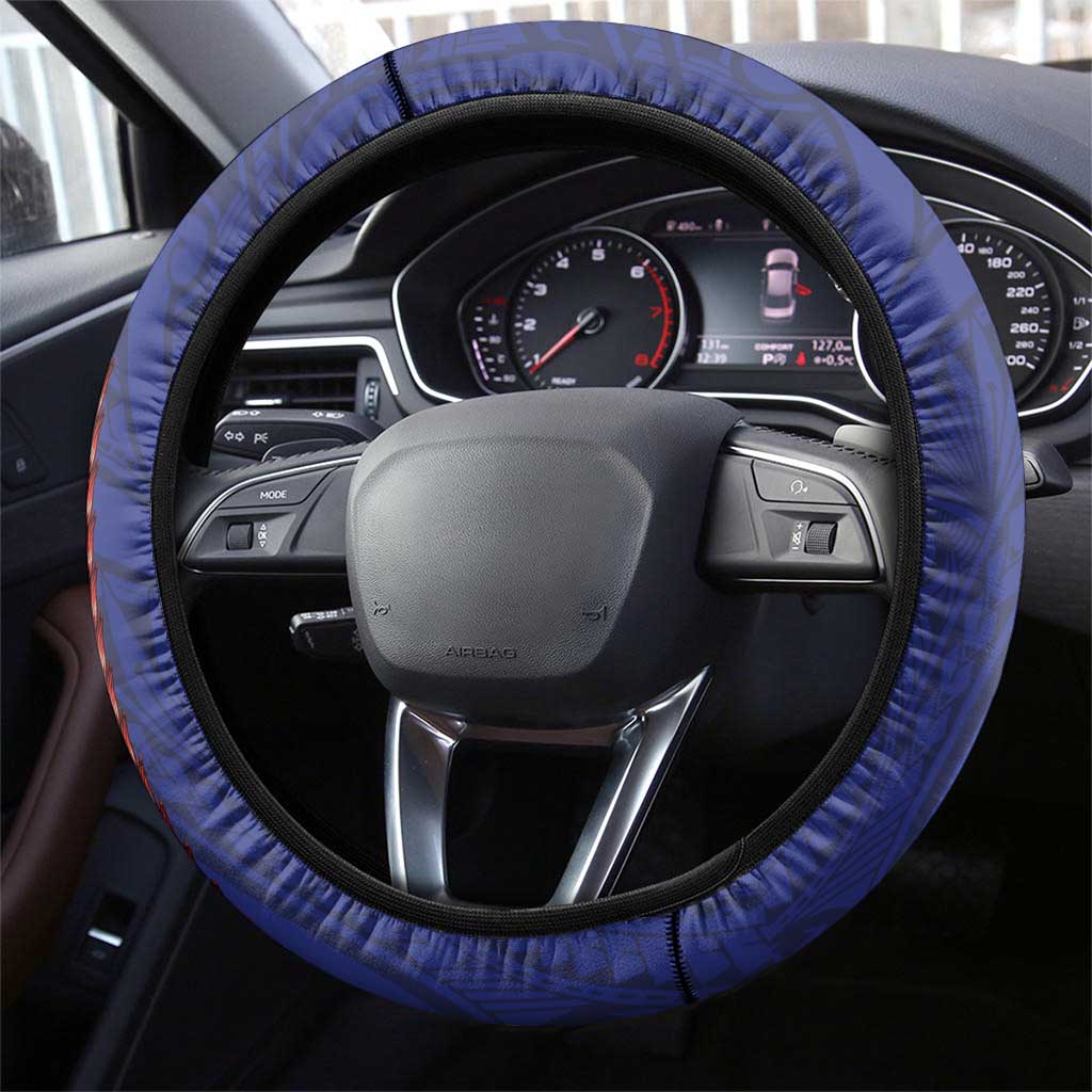 Samoan DNA-Proud of Samoa Steering Wheel Cover Polynesian Patterns - Polynesian Pride