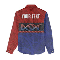 Personalised Samoan DNA-Proud of Samoa Women Casual Shirt Polynesian Patterns - Polynesian Pride