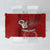 Hawaii Kahuku High & Intermediate School Tablecloth Tribal Kakau Pattern LT03 Red - Polynesian Pride