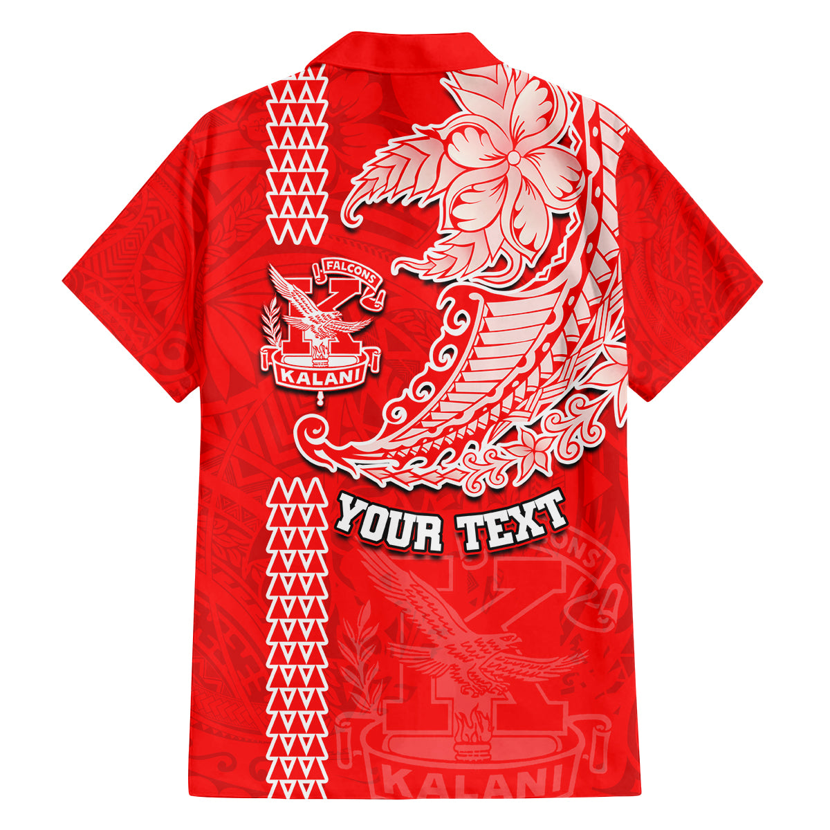 Hawaii Kalani High School Family Matching Tank Maxi Dress and Hawaiian Shirt Tribal Kakau Pattern LT03 - Polynesian Pride