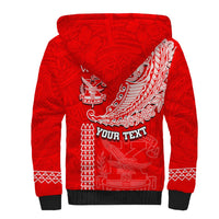 Hawaii Kalani High School Sherpa Hoodie Tribal Kakau Pattern LT03 - Polynesian Pride