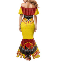 American Samoa Fautasi Race Family Matching Mermaid Dress and Hawaiian Shirt Pago Pago-Aeto Samoan Tattoo and Eagle LT03 - Polynesian Pride