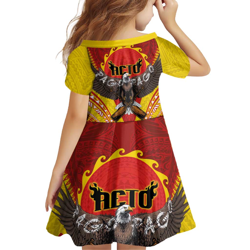American Samoa Fautasi Race Family Matching Off Shoulder Maxi Dress and Hawaiian Shirt Pago Pago-Aeto Samoan Tattoo and Eagle LT03 - Polynesian Pride