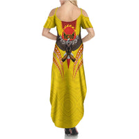 American Samoa Fautasi Race Family Matching Summer Maxi Dress and Hawaiian Shirt Pago Pago-Aeto Samoan Tattoo and Eagle LT03 - Polynesian Pride