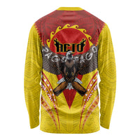 American Samoa Fautasi Race Long Sleeve Shirt Pago Pago-Aeto Samoan Tattoo and Eagle