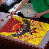 American Samoa Fautasi Race Puzzle Pago Pago-Aeto Samoan Tattoo and Eagle