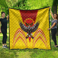 American Samoa Fautasi Race Quilt Pago Pago-Aeto Samoan Tattoo and Eagle