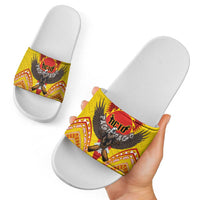 American Samoa Fautasi Race Slide Sandals Pago Pago-Aeto Samoan Tattoo and Eagle