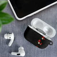 Hawaiian Taro Leaves-Hibiscus and Plumeria AirPods Case Floral Tribal Tattoo Motif LT03 - Polynesian Pride