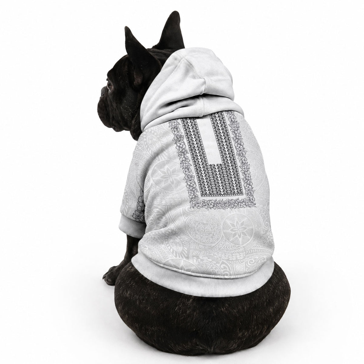 Philippines Polynesian Jasmine Pattern Pet Hoodie LT03 - Polynesian Pride