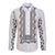 Philippines Polynesian Floral Pattern Long Sleeve Button Shirt With Barong Tagalog White Style