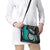Personalised New Zealand Darts Shoulder Handbag Koru Tribal Tattoo and Silver Fern Maori Pattern Teal Color