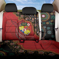Tonga Ngatu and Australia Together Back Car Seat Cover Polynesian Humpback Whale and Aboriginal Kangaroo