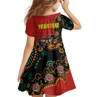 Personalised Papua New Guinea and Australia Together Family Matching Tank Maxi Dress and Hawaiian Shirt Bird-of-paradise and Kangaroo with Aboriginal Pattern LT03 - Polynesian Pride