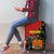 Personalised Papua New Guinea and Australia Together Luggage Cover Bird-of-paradise and Kangaroo with Aboriginal Pattern