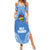 Hela Wigmen Rugby Family Matching Summer Maxi Dress and Hawaiian Shirt Papua New Guinea Polynesian Tattoo LT03 Mom's Dress Blue - Polynesian Pride