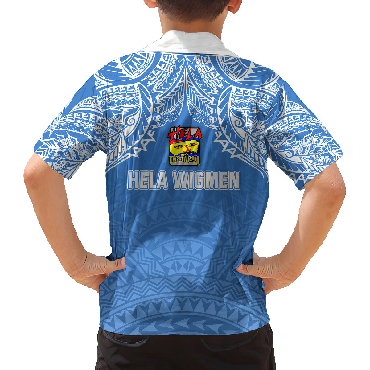 Hela Wigmen Rugby Family Matching Tank Maxi Dress and Hawaiian Shirt Papua New Guinea Polynesian Tattoo LT03 - Polynesian Pride