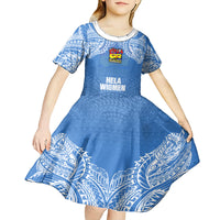Hela Wigmen Rugby Kid Short Sleeve Dress Papua New Guinea Polynesian Tattoo LT03 - Polynesian Pride