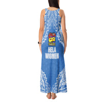 Hela Wigmen Rugby Tank Maxi Dress Papua New Guinea Polynesian Tattoo LT03 - Polynesian Pride