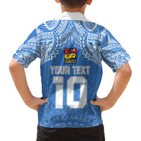 Custom Hela Wigmen Rugby Family Matching Puletasi Dress and Hawaiian Shirt Papua New Guinea Polynesian Tattoo LT03 - Polynesian Pride