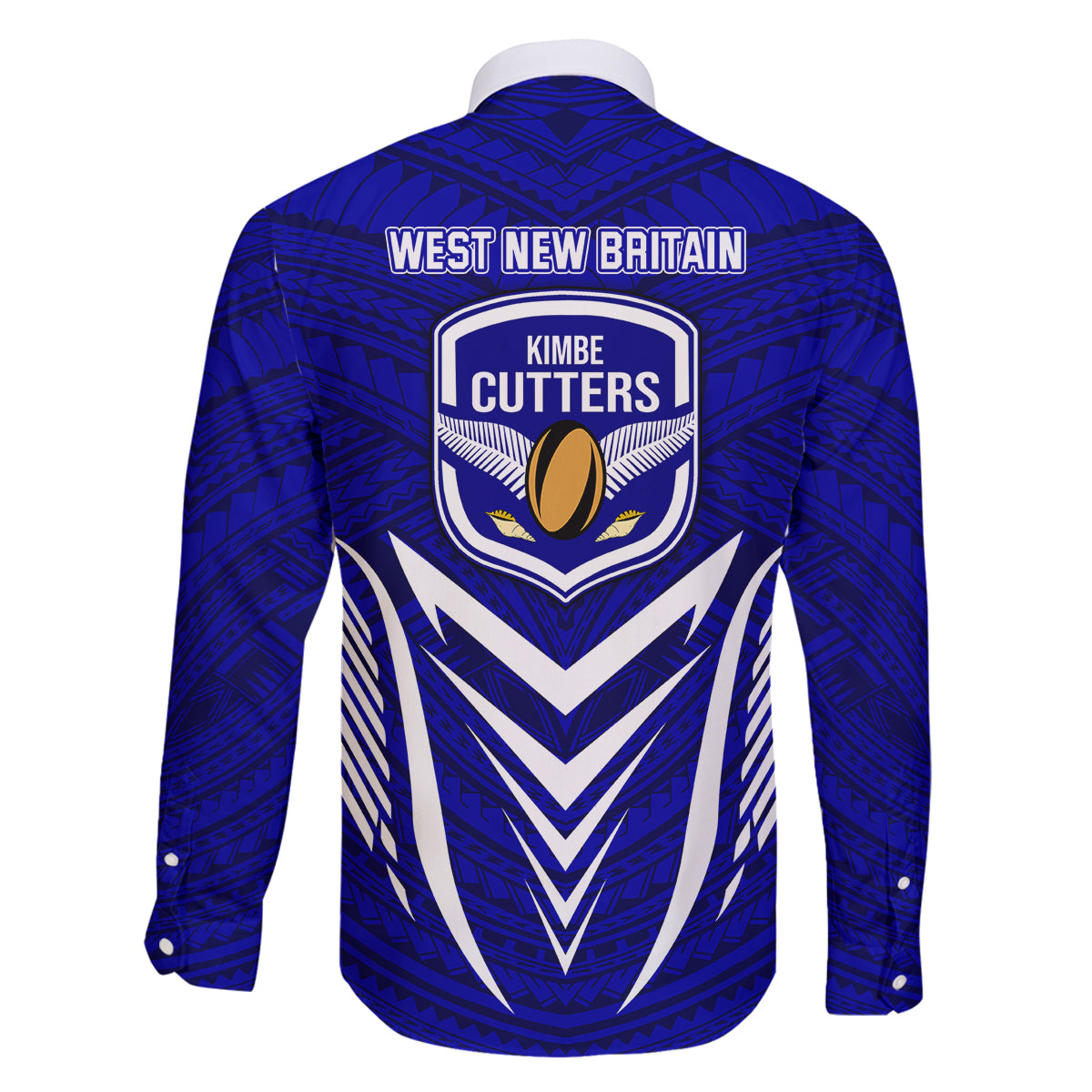 Kimbe Cutters Rugby Family Matching Summer Maxi Dress and Hawaiian Shirt Papua New Guinea Polynesian Tattoo Blue Version LT03 - Polynesian Pride