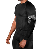 Japanese Irezumi and Hawaiian Polynesian Art Tattoo Arm Sleeves Black Color - Polynesian Pride