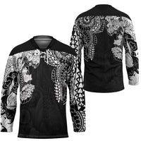 Japanese Irezumi and Hawaiian Polynesian Art Tattoo Hockey Jersey Black Color - Polynesian Pride