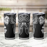 Japanese Irezumi and Hawaiian Polynesian Art Tattoo Tumbler Cup Black Color - Polynesian Pride
