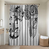 Japanese Irezumi and Hawaiian Polynesian Art Tattoo Bathroom Set White Color - Polynesian Pride