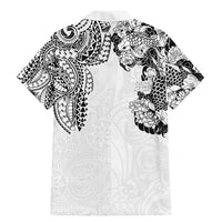 Japanese Irezumi and Hawaiian Polynesian Art Tattoo Family Matching Mermaid Dress and Hawaiian Shirt White Color LT03 - Polynesian Pride