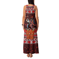 Hawaii KaUla Wena Volcano Turtle Family Matching Tank Maxi Dress and Hawaiian Shirt Lava and Tropical Plants Tribal Pattern LT03 - Polynesian Pride