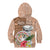 Northern Mariana Islands Hafa Adai Latte Stone Kid Hoodie Peach Fuzz Color LT03 - Polynesian Pride