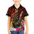 Papua New Guinea Bird-of-Paradise Kid Hawaiian Shirt Hibiscus and Kundu Drum Tribal Pattern LT03 Kid Yellow - Polynesian Pride