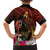 Papua New Guinea Bird-of-Paradise Kid Hawaiian Shirt Hibiscus and Kundu Drum Tribal Pattern LT03 - Polynesian Pride