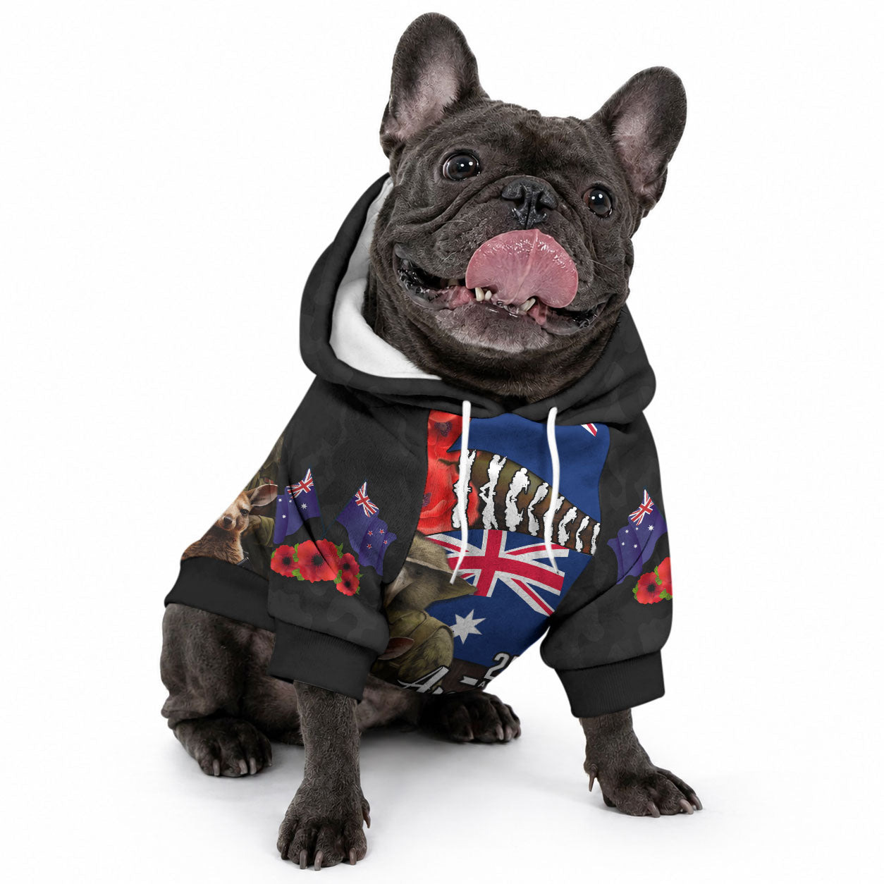 New Zealand and Australia ANZAC Day Pet Hoodie LT03 - Polynesian Pride