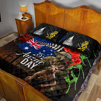 New Zealand and Australia ANZAC Day Quilt Bed Set National Flag mix Kiwi Bird and Kangaroo Soldier Style LT03 - Polynesian Pride