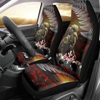 New Zealand ANZAC Day Car Seat Cover The Ode of Remembrance and Silver Fern