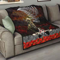 New Zealand ANZAC Day Quilt The Ode of Remembrance and Silver Fern